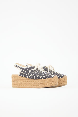 Stella McCartney Heart Platform Espadrille Sandal
