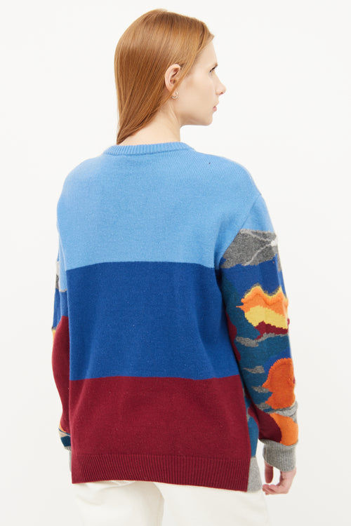 Stella McCartney Blue Landscape Sweater