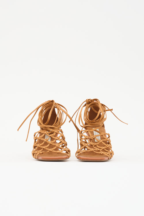 Stella McCartney Faux Leather Woven Sandal