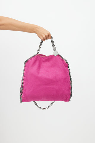 Stella McCartney Pink & Silver Falabella Suede Bag