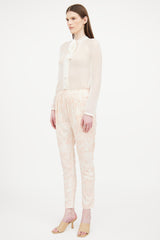 Stella McCartney Pink & Beige Floral Pant