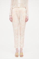 Stella McCartney Pink & Beige Floral Pant