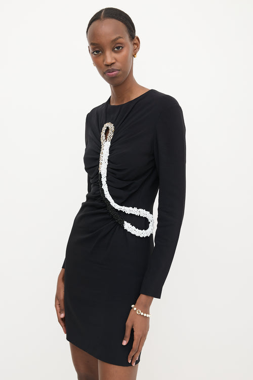 Stella McCartney Ruched Embellished Dress