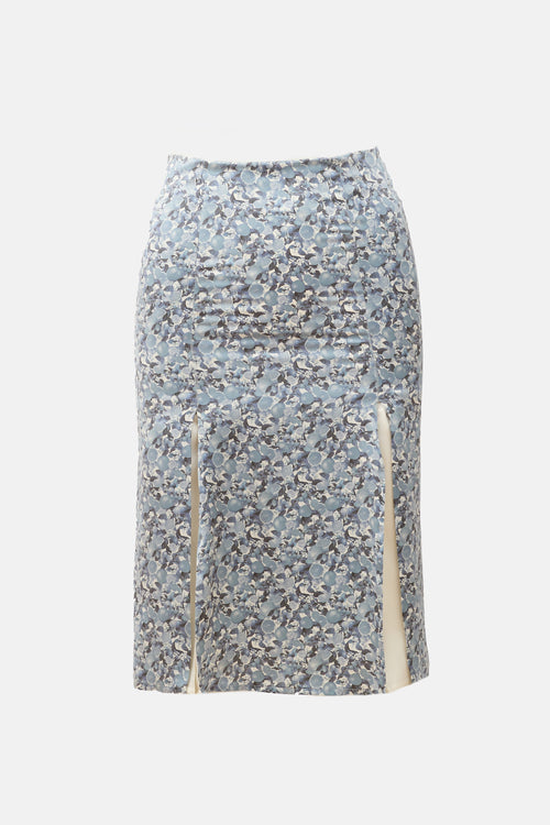 Stella McCartney SS 2011 Silk Floral Skirt