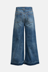 Stella McCartney SS 2024 Crystal Wide Leg Jeans
