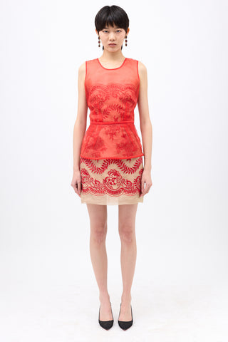 Stella McCartney Silk Layered Dress