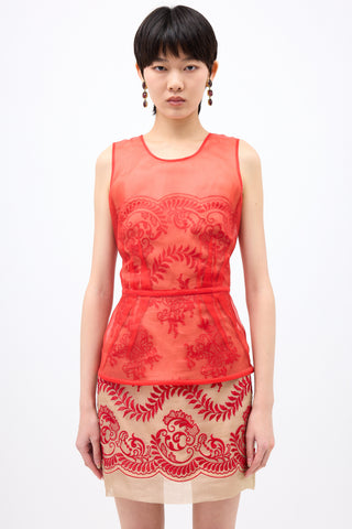 Stella McCartney Silk Layered Dress