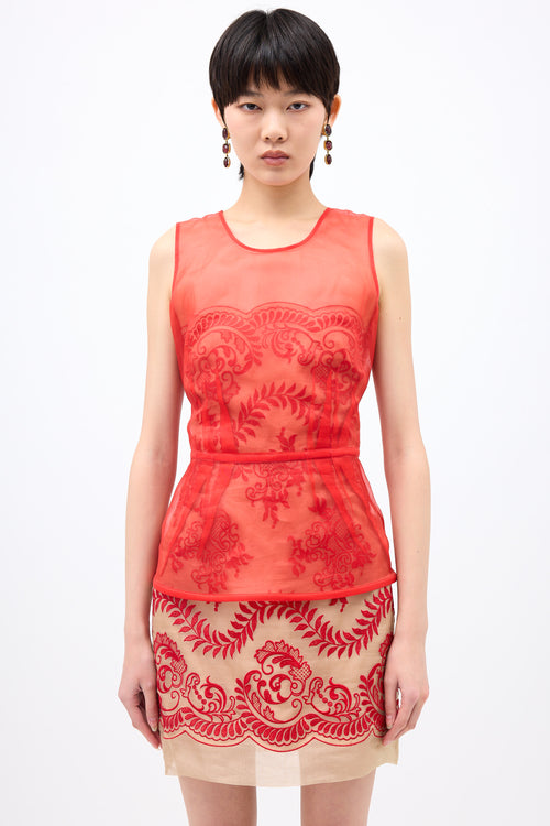 Stella McCartney Silk Layered Dress