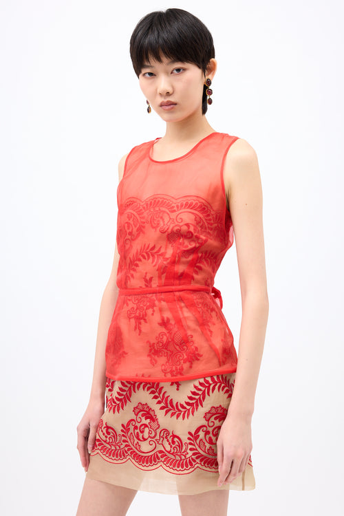 Stella McCartney Silk Layered Dress