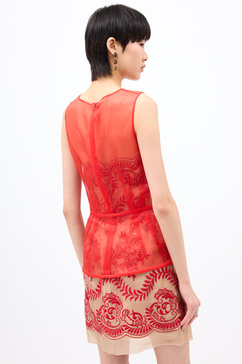 Stella McCartney Silk Layered Dress