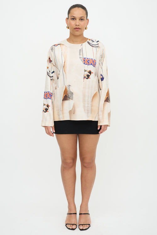 Stella McCartney Silk Printed Top