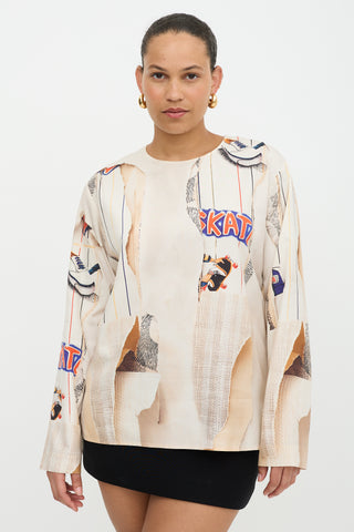 Stella McCartney Silk Printed Top