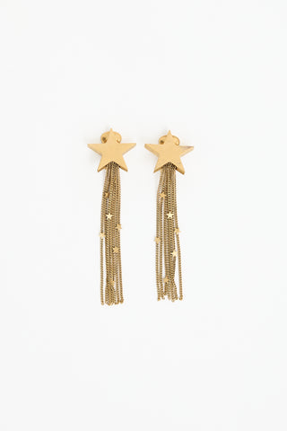 Stella McCartney Star Chain Clip On Earrings