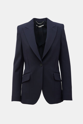 Stella McCartney Twill Single Button Blazer