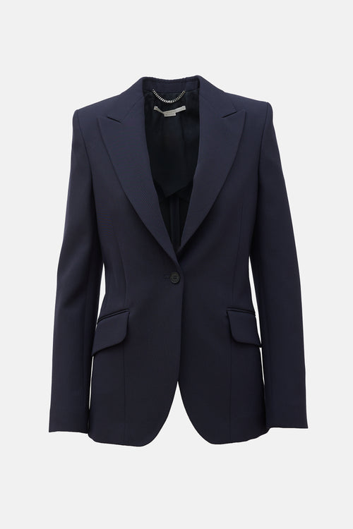 Stella McCartney Twill Single Button Blazer