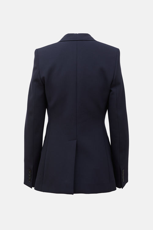 Stella McCartney Twill Single Button Blazer