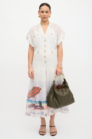 Stella McCartney Wooden Handle Shoulder Bag
