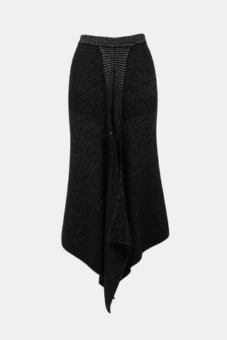 Stella McCartney Wool Knit Asymmetric Skirt