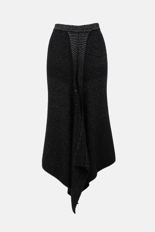 Stella McCartney Wool Knit Asymmetric Skirt