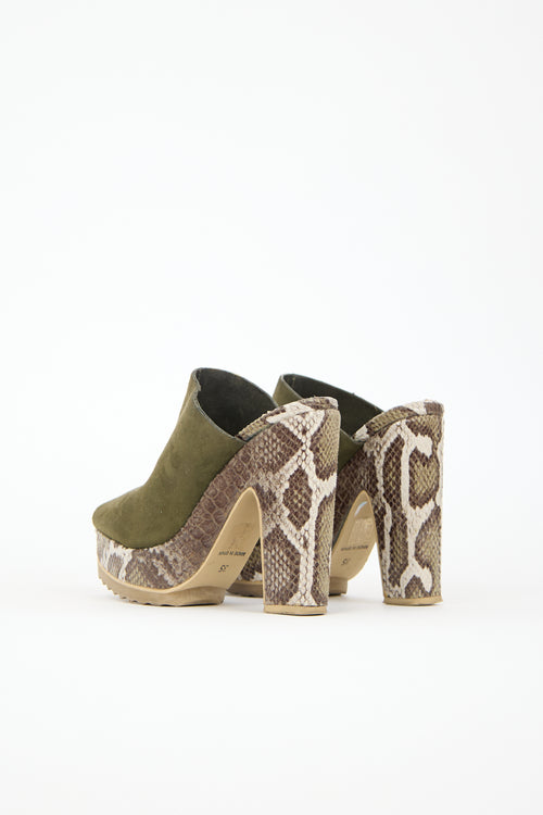 Stella McCartney Faux Leather Printed Mule