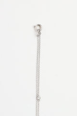 Fine Jewelry Sterling Silver Diamond Circle Pendant Necklace