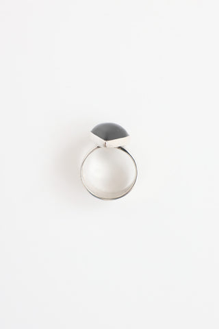 Fine Jewelry Sterling Silver Onyx Wrap Ring