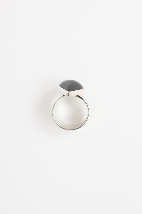 Fine Jewelry Sterling Silver Onyx Wrap Ring