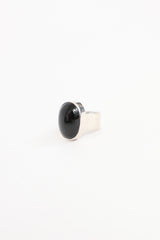 Fine Jewelry Sterling Silver Small Oval Diopside Star Ring