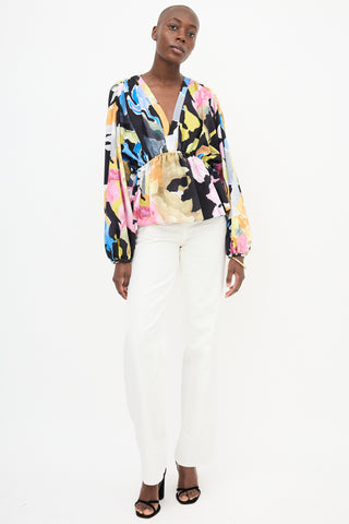 Stine Goya Crepe Floral Toni Blouse