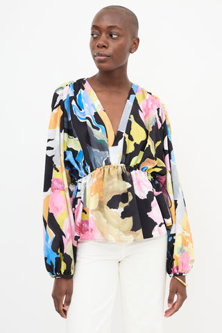 Stine Goya Crepe Floral Toni Blouse