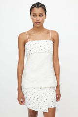 Stine Goya White & Black Floral Top Skirt Co-Ord Set