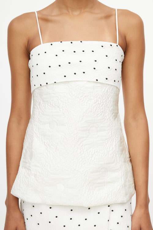 Stine Goya White & Black Floral Top Skirt Co-Ord Set
