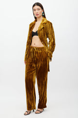 Stine Goya Yellow Velour Co-Ord Set