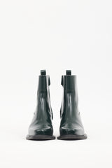 Stine Goya Green Leather Gurly Ankle Boot