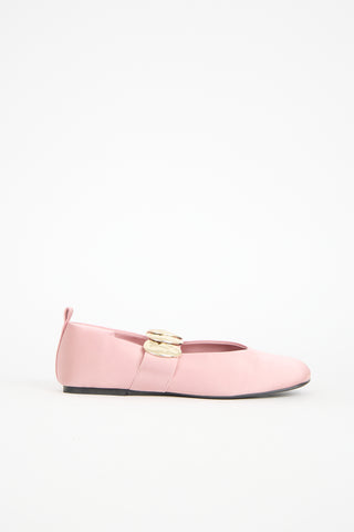 Stine Goya Satin Embellished Flat