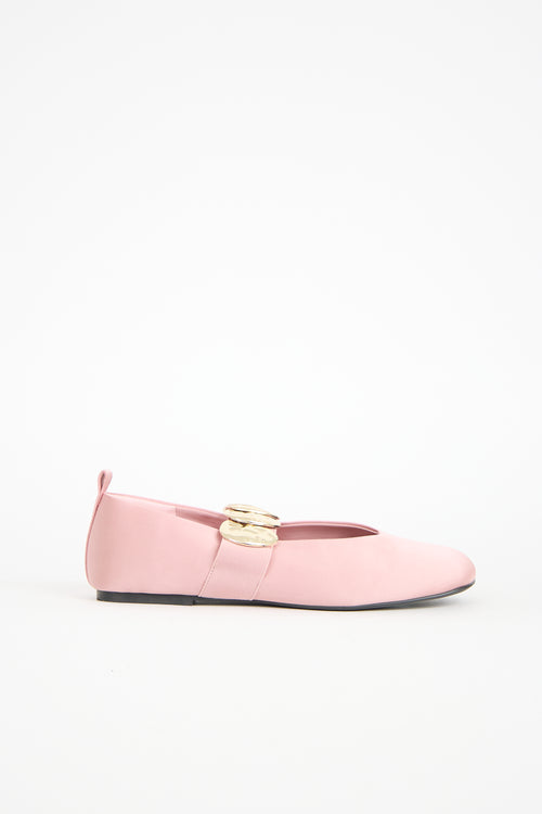 Stine Goya Satin Embellished Flat