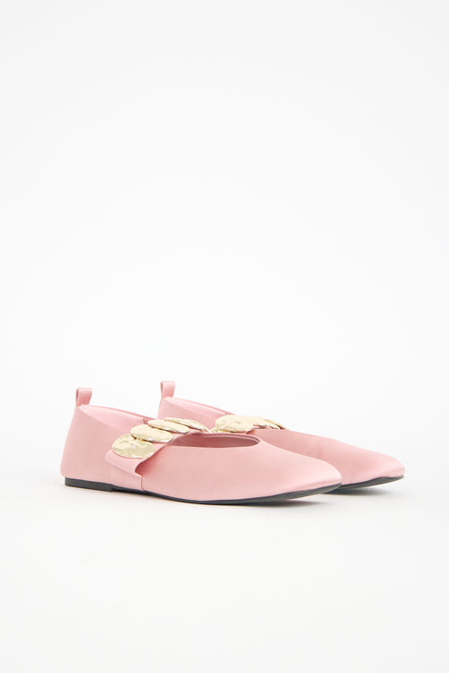 Stine Goya Satin Embellished Flat