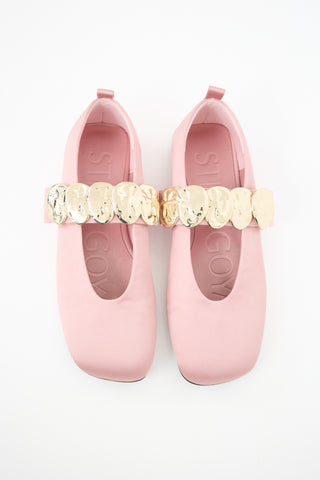 Stine Goya Satin Embellished Flat