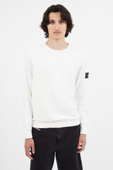 トップス stone  sweat shirt 23aw Stone Island // Cream Logo Patch Crewneck – VSP Consignment
