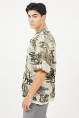 Stone Island Green Cotton Cargo Button Up Shirt