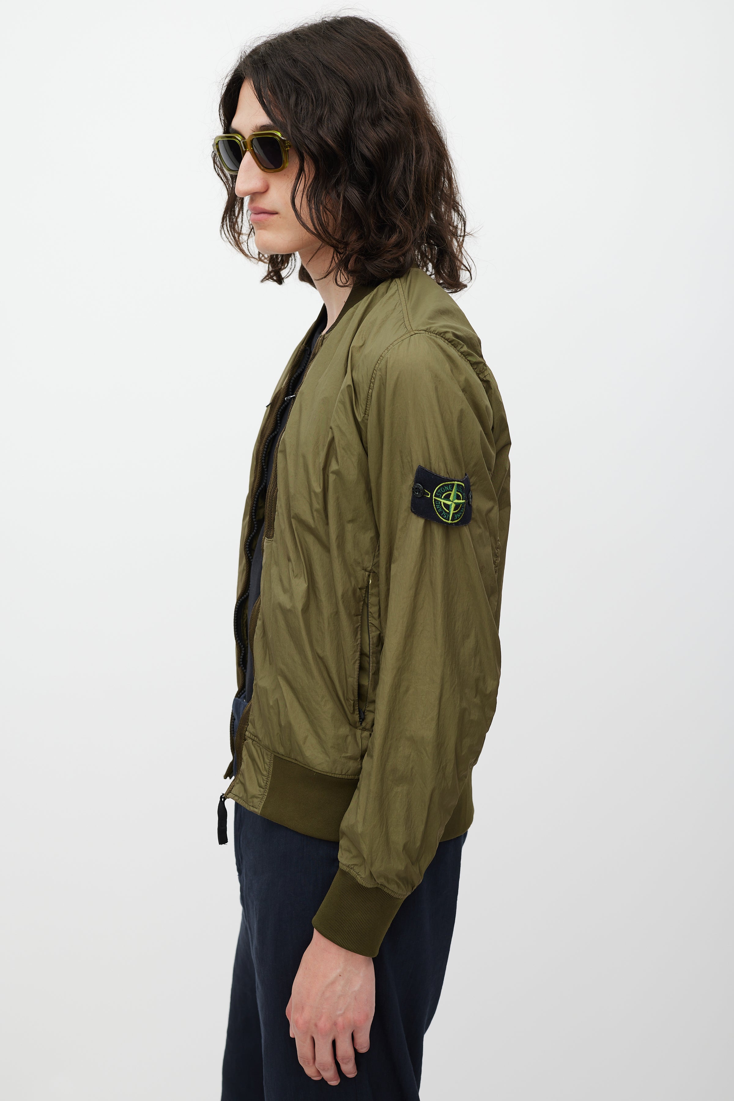 Bomber Jacket Stone Island Windbreaker Green Stone Island // Green