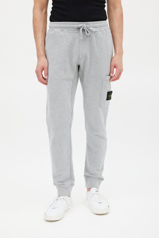 Stone Island Grey Cargo Patch Jogger
