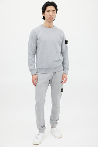 Stone Island Grey Crewneck Sweater