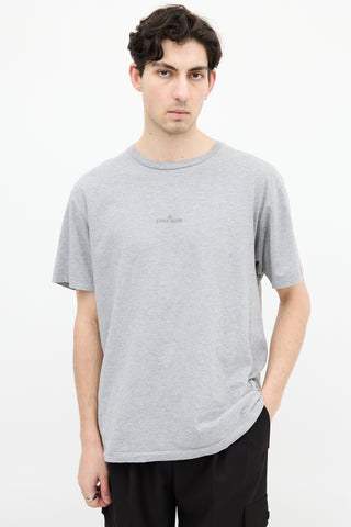 Stone Island Heather Grey Logo T-Shirt