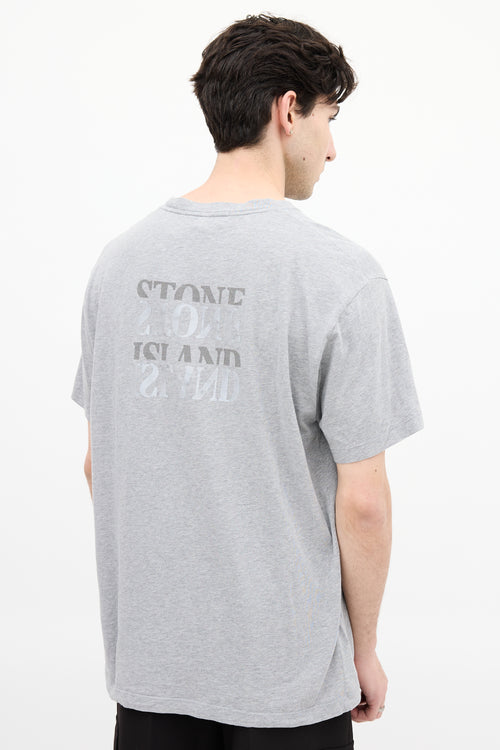 Stone Island Heather Grey Logo T-Shirt