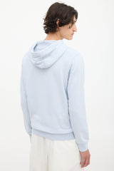 Stone Island Light Blue Logo Patch Hoodie