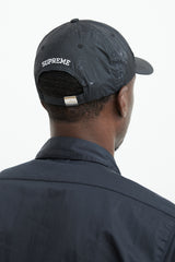 Supreme X Stone Island Black Nylon Splatter Logo Hat