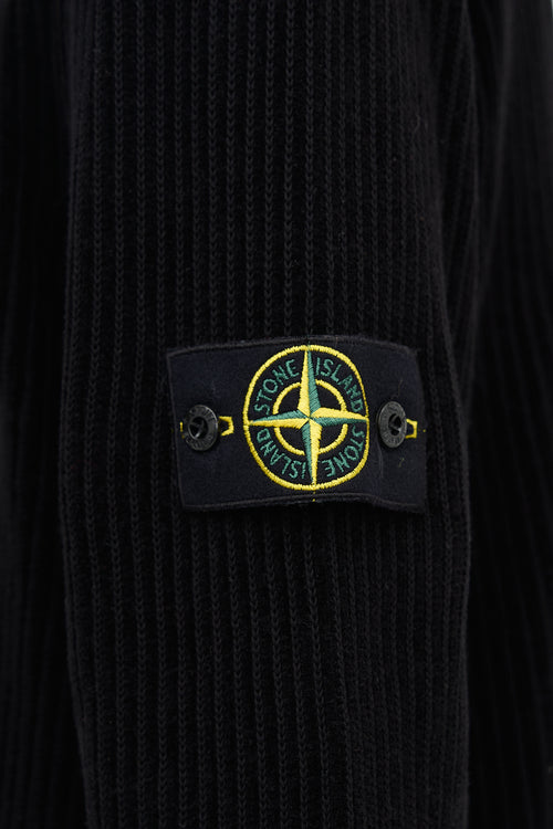 Stone Island Ribbed Chenille Logo Sweater