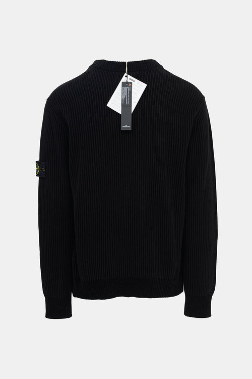 Stone Island Ribbed Chenille Logo Sweater