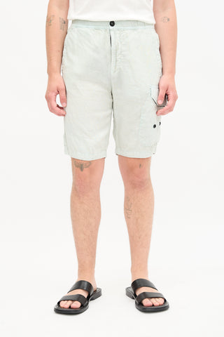Stone Island Linen Cargo Bermuda Shorts